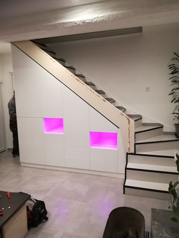 agencement sous escalier