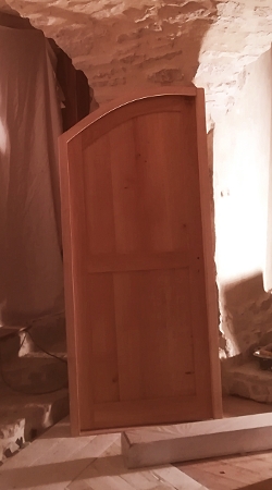 porte cintrée en chêne